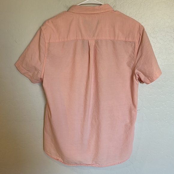 Forever 21 Pink Slim Fit Short Sleeve Button Up Shirt Size XL - Picture 4 of 4